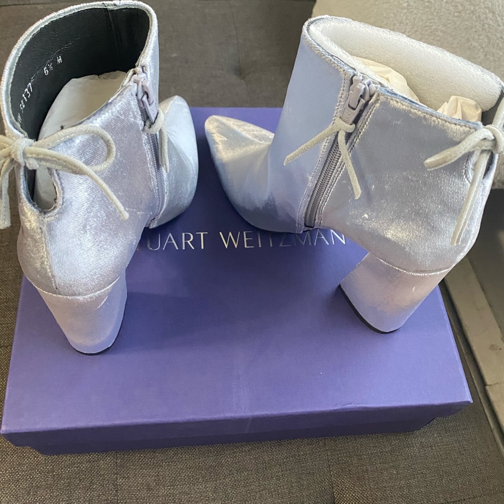 Stuart Weizmann steel pane velvet boots - Picture 5 of 5